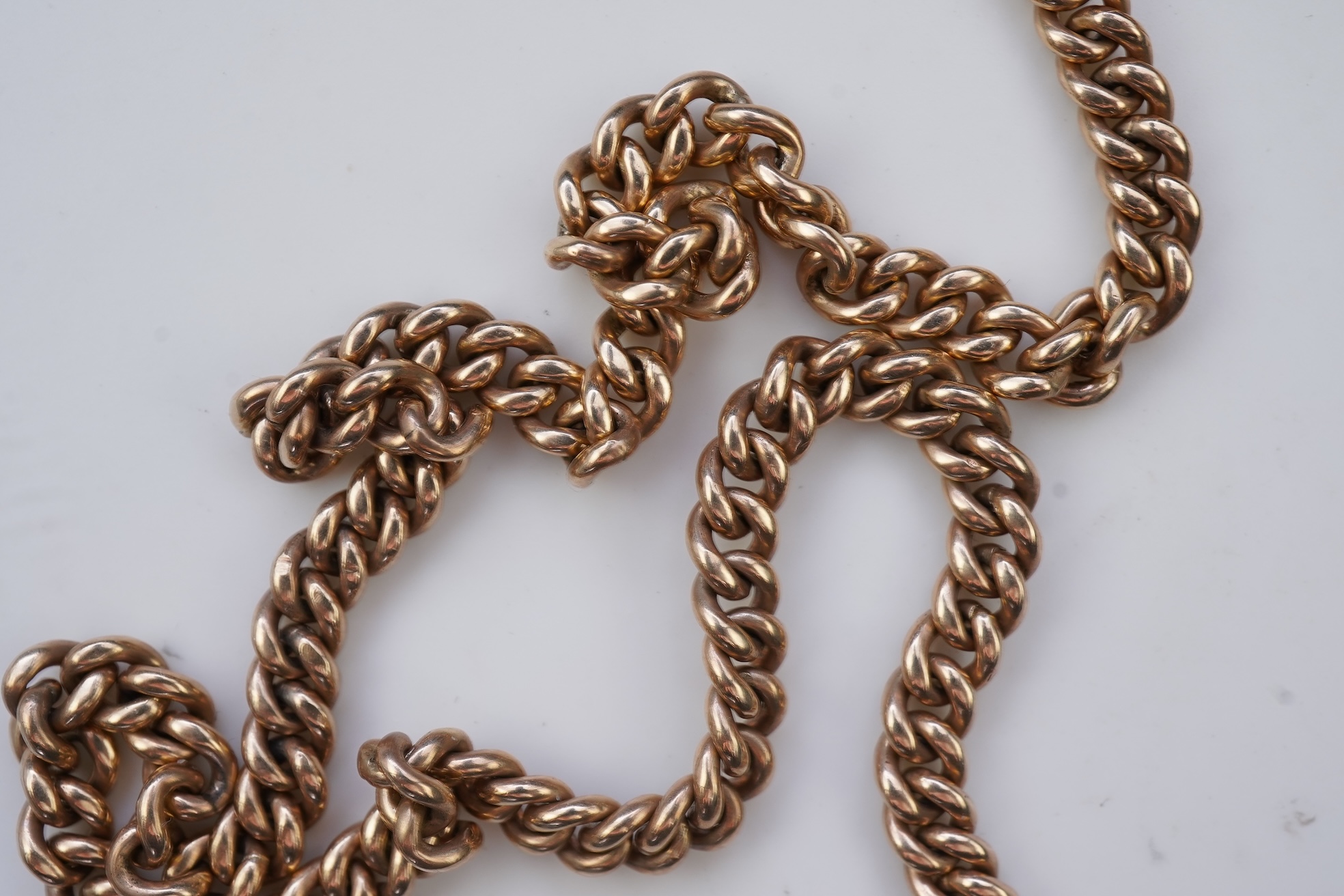 A gold Albert chain, sovereign coin pendant and fob seal, early 20th century
